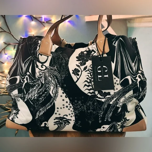 Tory Burch Large Ella Muse Printed Tote Bag - Picture 2 of 10